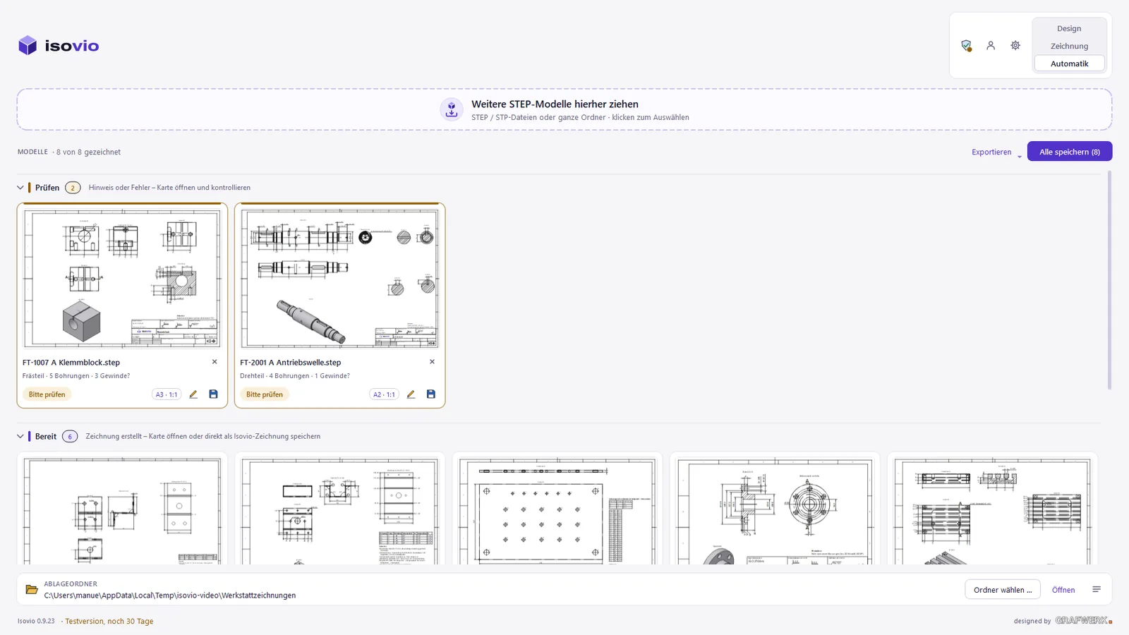 Whole folders at once